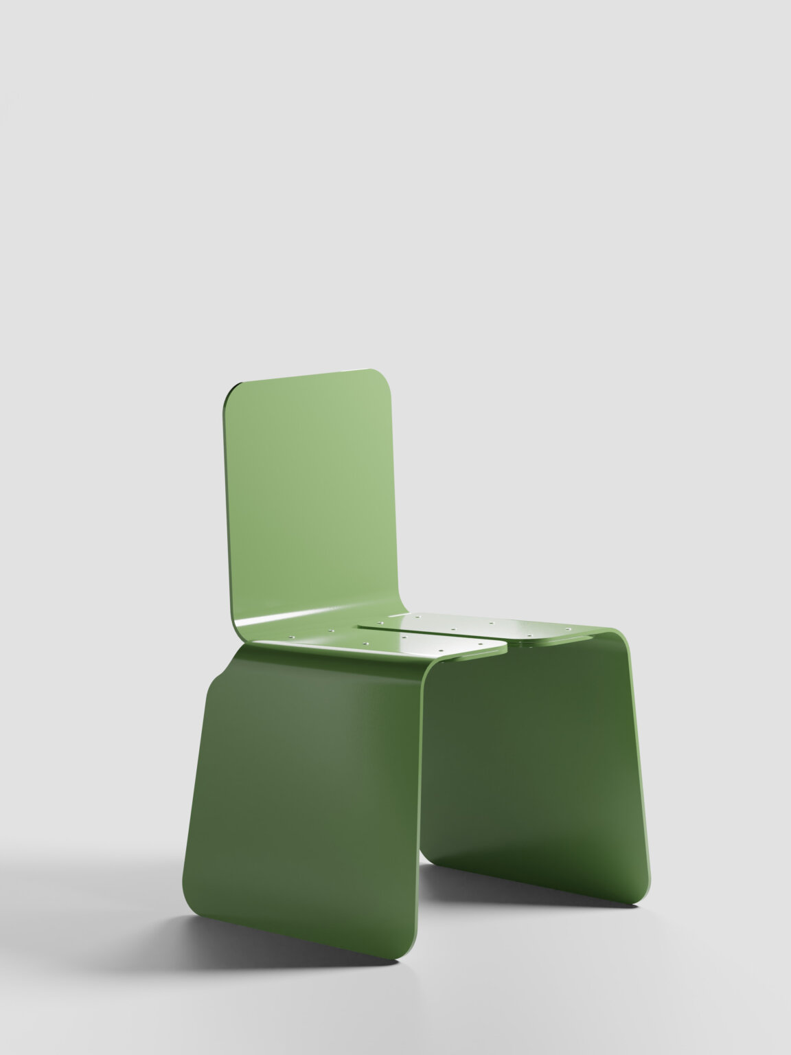 Rounded Edges Chair by LESORR - ICFF