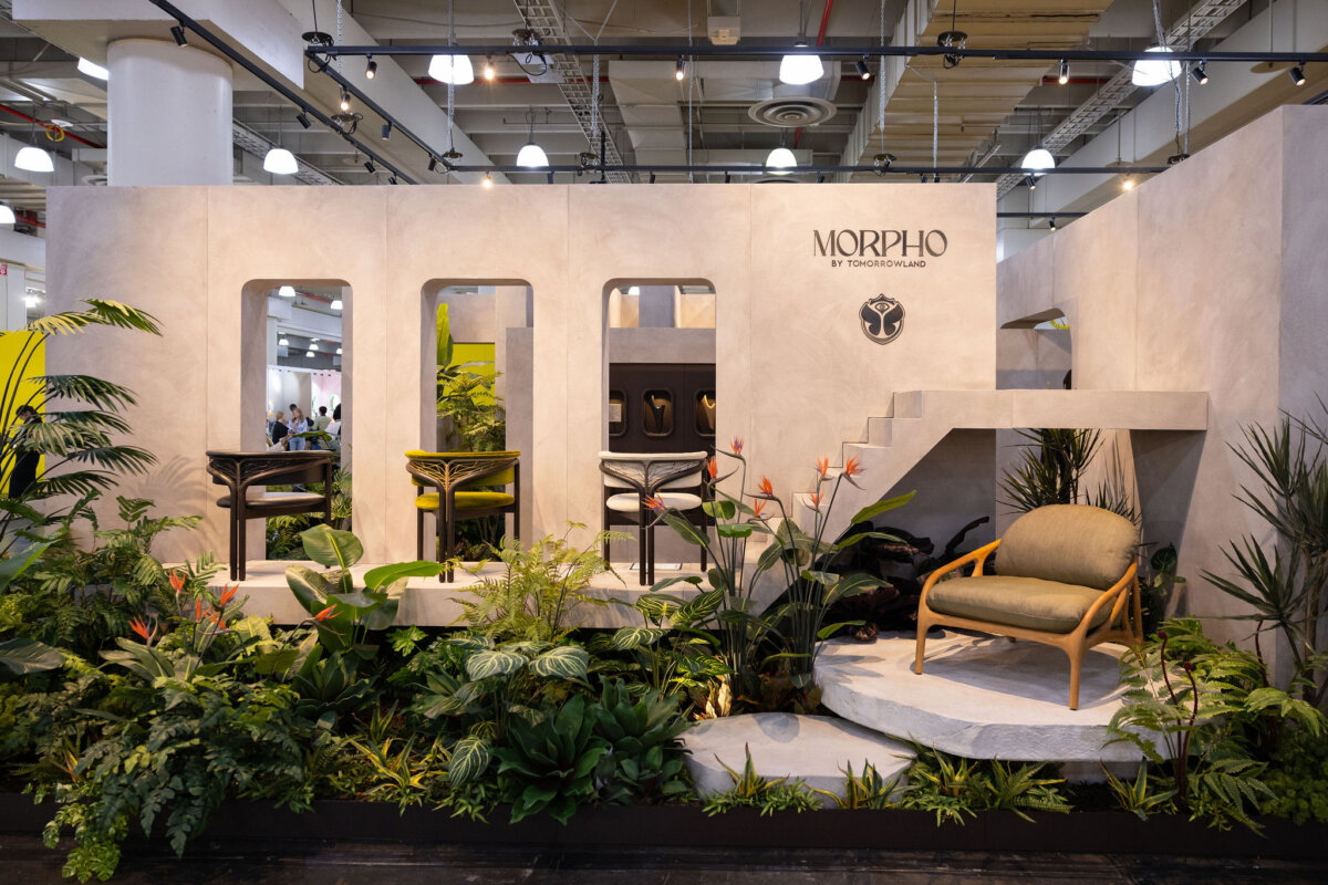 Morpho by Tomorrowland booth at ICFF 2025