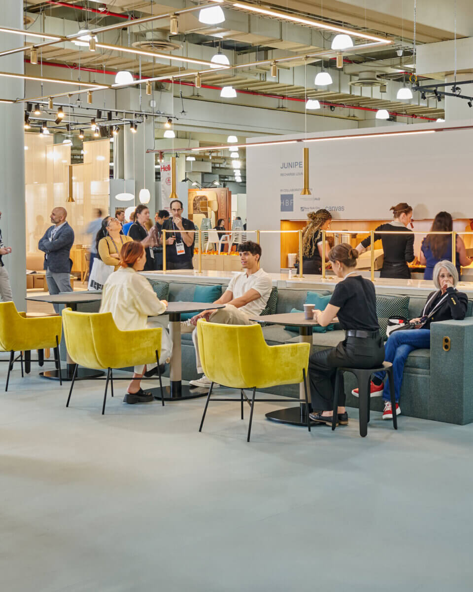 Juniper Recharge Lounge at ICFF 2025