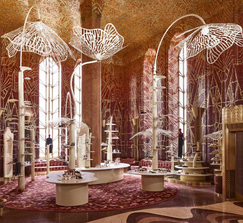 The Red Room at Printemps New York