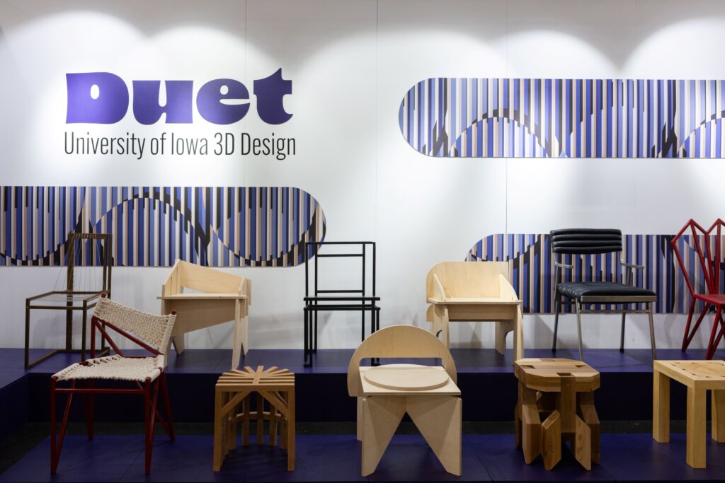 University of Iowa #D Designs Booth at ICFF 2025