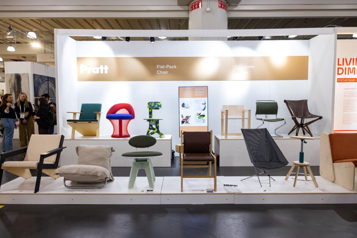 Pratt Institute booth at ICFF 2025