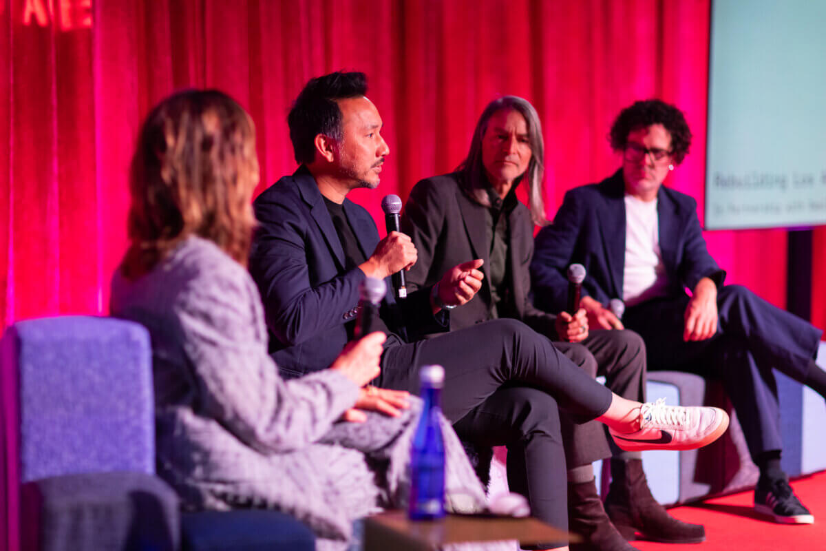 Duan Tran contributing his point of view at the Rebuilding Los Angeles Talk at ICFF 2025