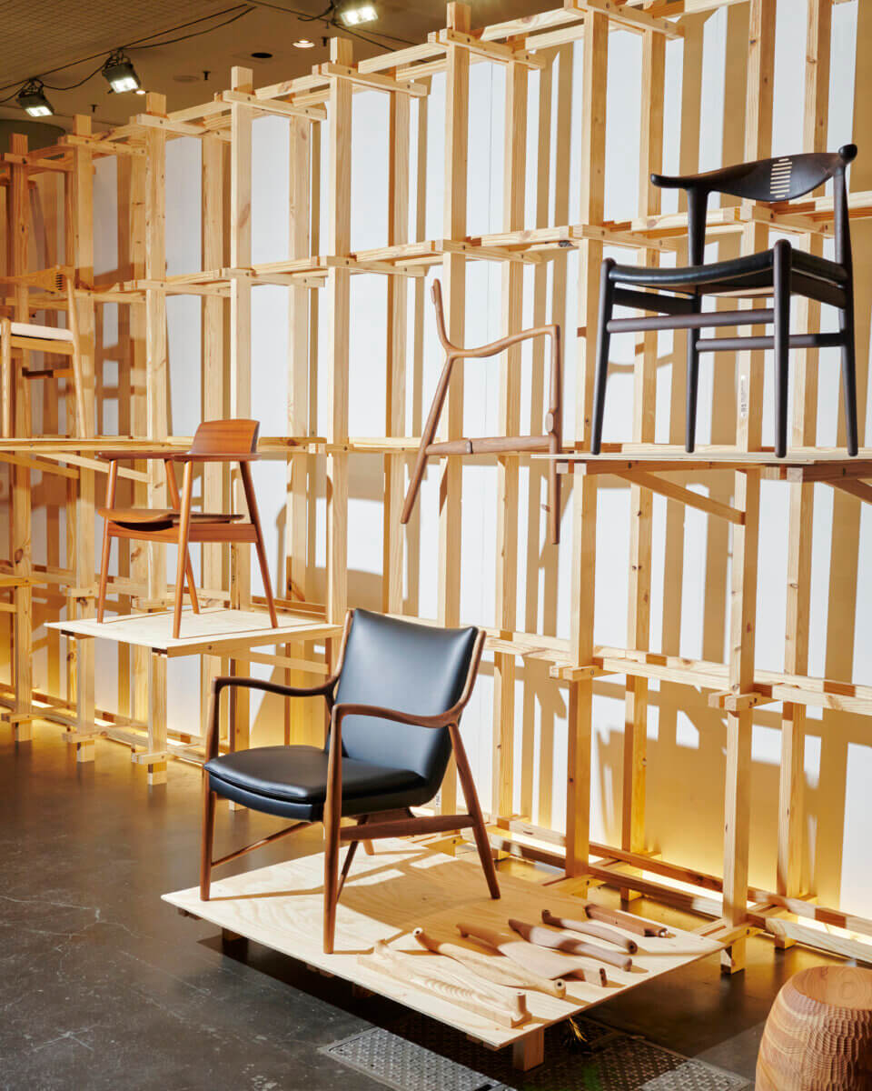 Sustainable shelving unit in the Be Original Americas x Rarify Dining Lounge (image courtesy of Rarify)