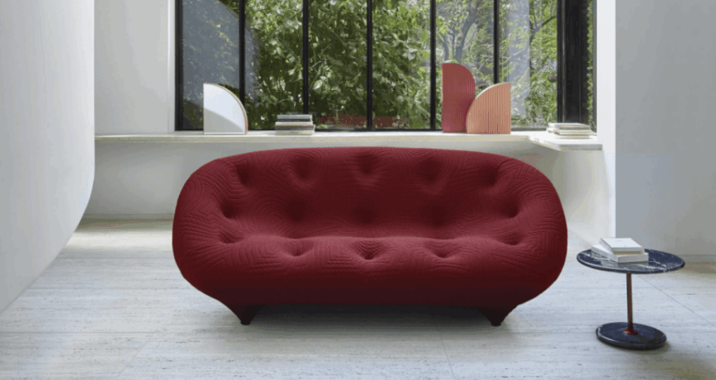 Ploum Sofa in Red by Ligne Roset, image courtesy of Ligne Roset