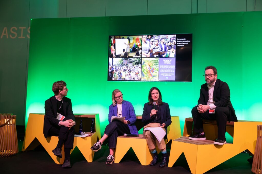 Designing for Public Life Panel, from left: Jack Murphy, Jennifer Krichels, Susannah Drake, Benjamin Gilmartin (photo credit Jenna Bascom Photography)