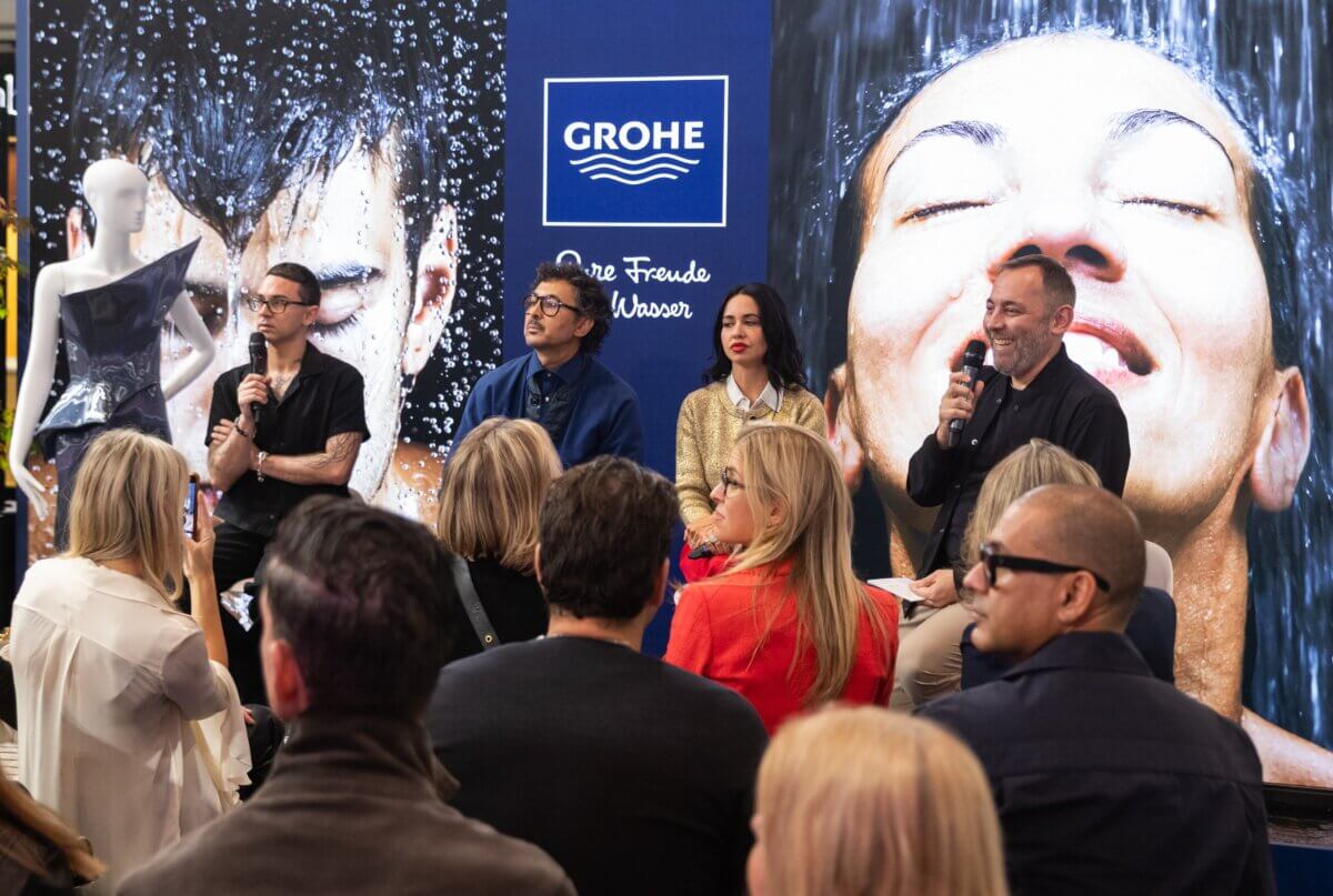The Intersection of Fashion & Design Talk at ICFF 2025 in the Aqua Atelier by GROHE, photo credit: Jenna Bascom Photography