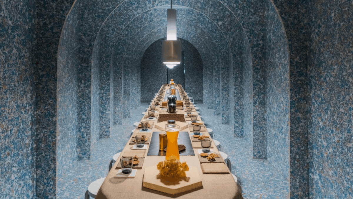Zero Waste Bistro, Collaboration with Finnish Cultural Institute, WantedDesign Manhattan 2018 (Image courtesy of Parsons Healthy Material Lab)