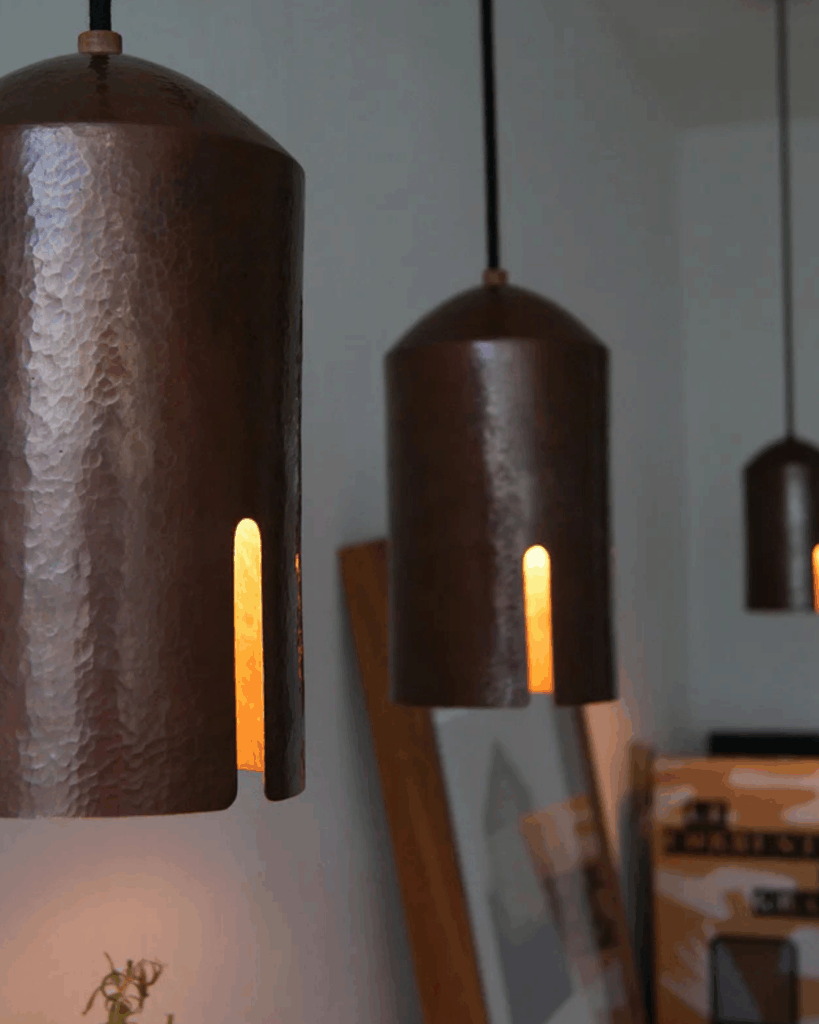 Copper Hanging Lights by nomasuno