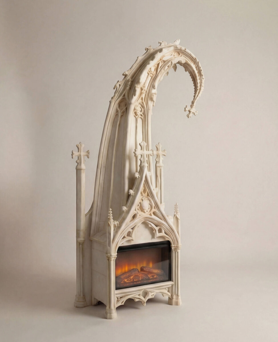 Fireplace (Image courtesy of Joey Aji Designs)