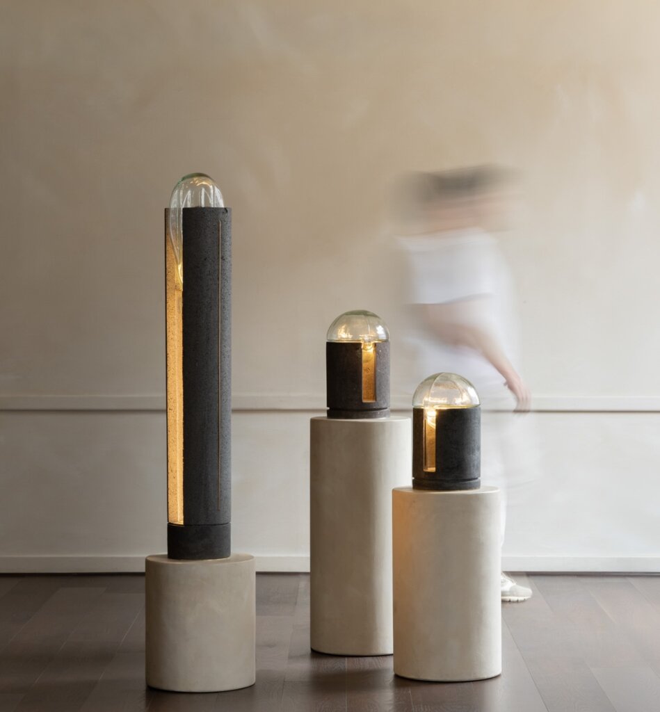 Ermita Series of Table and Floor Lamps by Ocuo Studio