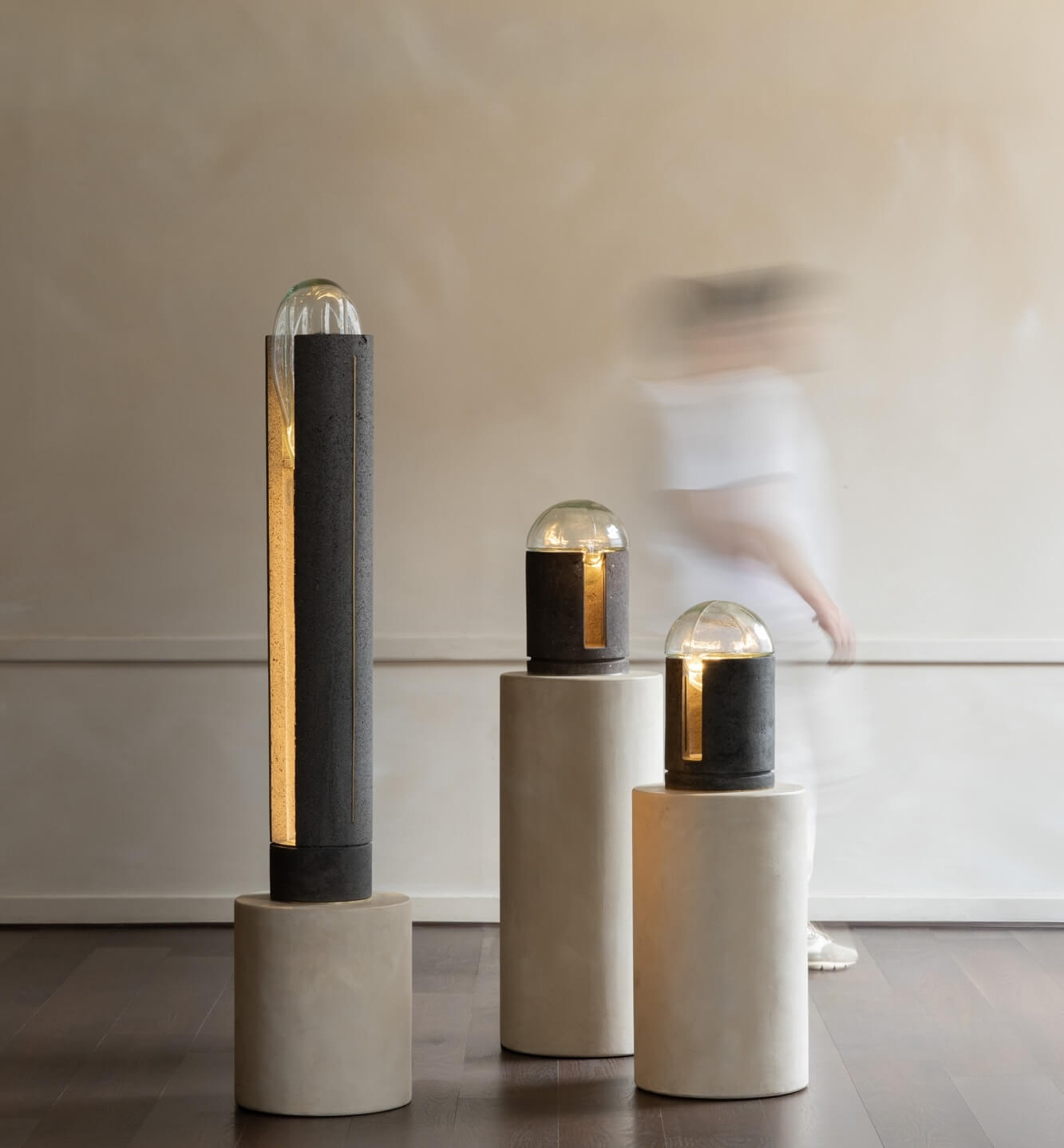 Ermita Series of Table and Floor Lamps by Ocuo Studio